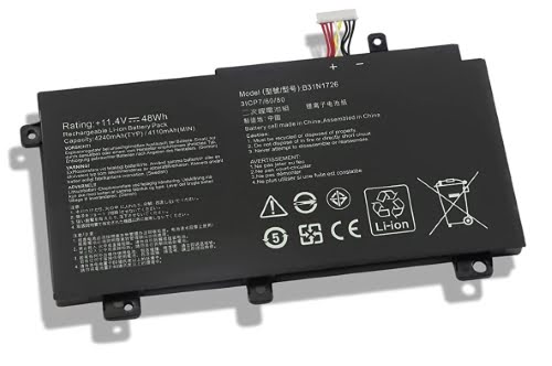 0B200-02910000, 0B200-02910100 ersatz Laptop Akku fuer Asus FX504, FX504GD, 11,4v, 48wh