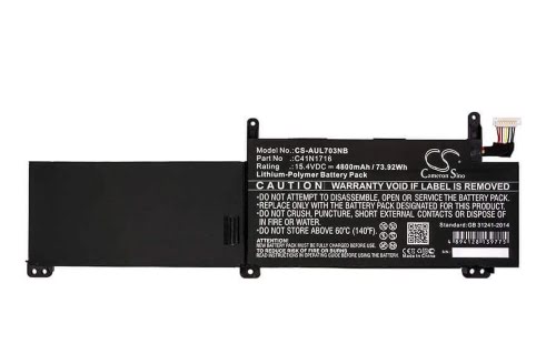 0B200-02770000, 4ICP4/59/134 ersatz Laptop Akku fuer Asus GL703G, GL703GM, 15,4v, 76wh