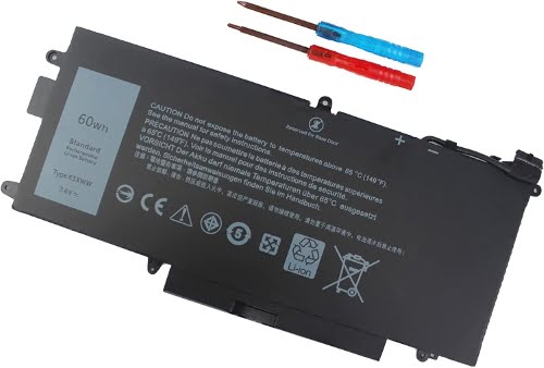 0725KY, 0CFX97 ersatz Laptop Akku fuer Dell Latitude 12 5289, Latitude 12 5289 2 IN 1, 60wh, 7,6V