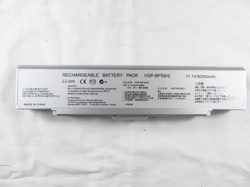 VGP-BPL9, VGP-BPS9/B ersatz Laptop Akku fuer Sony Vaio VGN-AR71ZU, Vaio VGN-CR11H/B, 11,1V, 4400mAh, 6 zellen